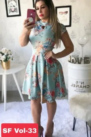 Blue Floral Dress