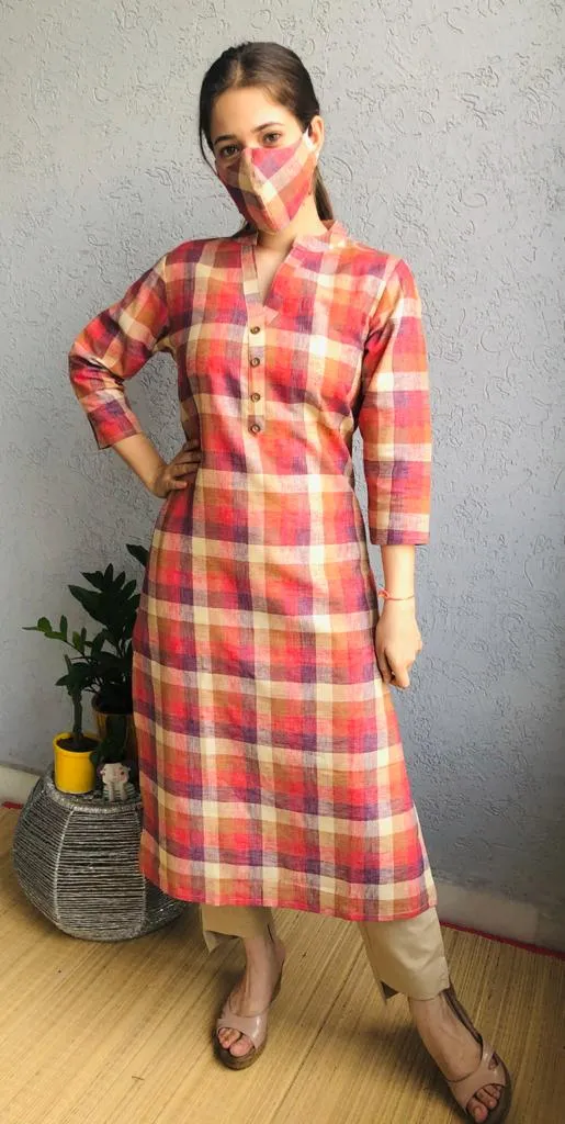 Designer Salwar Suit with Mask for Women